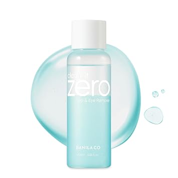 BANILA CO Clean it Zero - Removedor de labios y ojos, suave removedor de maquillaje bifásico para maquillaje impermeable de ojos y labios, fórmula vegana no irritante con aceites de coco y jojoba