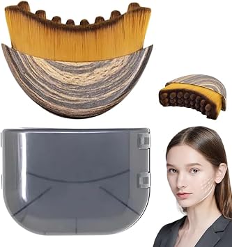 Nuevo cepillo facial de contorno linfático, masajeador de drenaje linfático para la cara, diseñado ergonómicamente para ajustarse con precisión a la piel y aliviar la fatiga. (1 unidad)