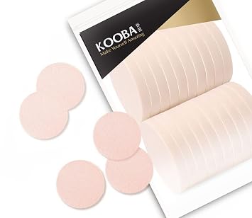OWLFAVO 20 esponjas redondas de maquillaje en polvo, sin látex, desechables, para belleza, aplicador cosmético, soplos faciales para base impecable, sensible y todo tipo de piel