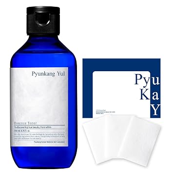 Pyunkang Yul PKY - Tóner Essence y almohadillas de algodón de 1/3/reconstrucción de barrera, tóner facial de esencia altamente concentrada (6.8 onzas líquidas, 6.8 fl oz), almohadillas de tóner facial