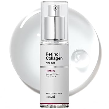 EUNYUL Ampolla reafirmante de colágeno con retinol (1.69 onzas líquidas) – Suero de retinol coreano para piel firme y suave, ampolla facial ligera