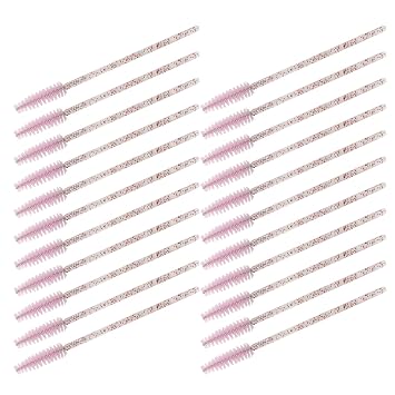 Beavorty 200 cepillos desechables para pestañas con cerdas de nailon, varitas de rímel de 4 pulgadas, aplicadores de maquillaje para pestañas y cejas, para uso en salón y viajes