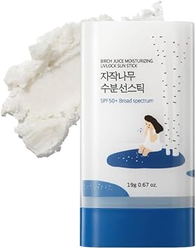 ROUND LAB Jugo de abedul hidratante Sun Stick SPF 50+, 0.67oz