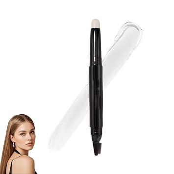 Deja de saltarte las cejas con este palo de cejas fácil 2 en 1, resistente al agua, cejas suaves, fácil de colorear, de larga duración y no propenso a manchas para mujeres (transparente)