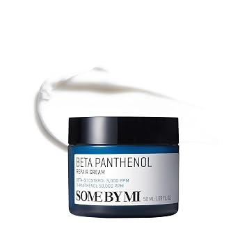 Crema de reparación Beta-Pantenol SOME BY MI – 1.69 oz, 50 ml – Hidratante facial con pantenol y alivio del enrojecimiento – Crema facial calmante y de reparación de la barrera cutánea con