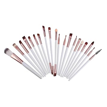 Cepillo de maquillaje para sombras de ojos, cepillo cosmético para rostro en polvo, rubor, maquillaje, limpiador de mango cónico, cepillo sintético, cepillo de base, cepillo de madera,