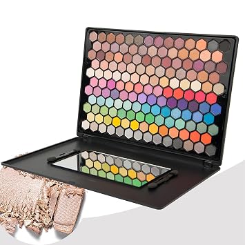 Paleta de sombras de ojos de 149 colores, tonos mate y brillantes altamente pigmentados, maquillaje mezclable de larga duración con espejo y aplicadores