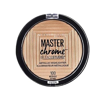 Maybelline New York Face Studio Master Cromo Metálico Marcador, Oro Fundido, 0,24 oz