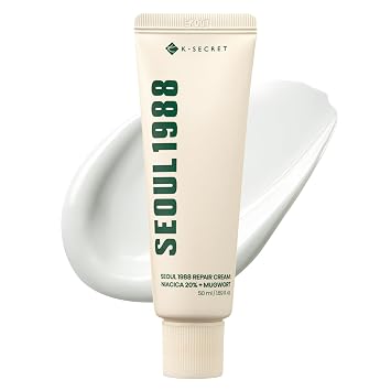 K-SECRET SEOUL1988 Niacica 20% Crema reparadora para pieles sensibles, 1.69
