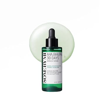 SOME BY MI AHA BHA PHA 30 Days Miracle Serum - 50ml, 1.69oz - Suero diario en ampollas de centella con niacinamida para calmar, apaciguar y aclarar la piel - Cuidado de poros, sebo y puntos negros