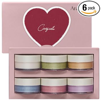 Arencia Rice Mochi - Set de regalo de limpiador facial, 6 variedades, 0.52 onzas cada una, tamaño de viaje, cuidado de la piel coreano, juego de regalo de vacaciones, rellenos de calcetines
