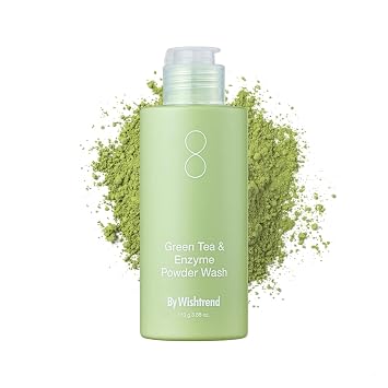 BY WISHTREND Enzyme Powder Green Tea Face Wash, exfoliante diario 3.88 oz.
