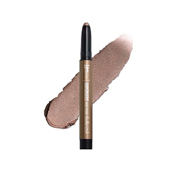 IT Cosmetics Superhero Delineador de ojos en barra resistente al agua de larga duración, mezclable en crema con imprimación incorporada, adecuado para ojos sensibles 1.4 g