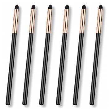 Lusofie Juego de 6 brochas para difuminar delineador de ojos