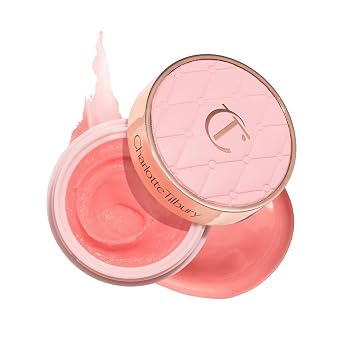 Charlotte Tilbury Máscara labial que cambia la vida, máscara multiusos para suavizar, hidratar y suavizar los labios secos, sin fragancia con un acabado transparente y vítreo