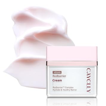 Redbarrier Cream | Hidratante facial antienvejecimiento con péptidos y ceramidas para reparación de arrugas y barrera cutánea | Cuidado de la piel coreano vegano para reafirmar, hidratar y restaurar el resplandor, 1.69 onzas líquidas
