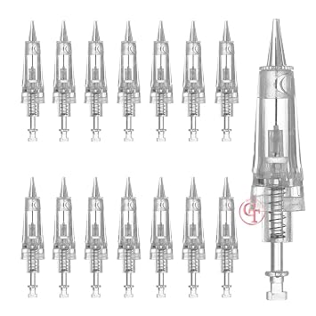 20 unids/set de cartuchos de aguja de tatuaje de maquillaje permanente, agujas desechables para máquina de tatuaje para cejas Eyliner labio (20 piezas 5F)