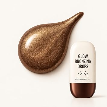 Makeup True Match Lumi Glotion, potenciador de brillo natural, iluminador iluminador, gotas bronceadoras para un brillo bañado por el sol, 04 mediano (#04/brillo de bronce intenso)