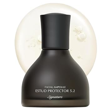 Signature ESTUD Protector - Sérum facial minimizador de poros suero de niacinamida (2%), 1.69 onzas líquidas, suero para el cuidado de poros para cara, tono uniforme de la piel, cuidado coreano de la piel de vidrio, ampolla de poros de Centella Asiática