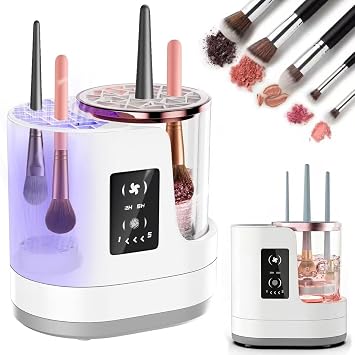 Máquina limpiadora y secadora de brochas de maquillaje eléctrica