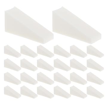 40 esponjas de maquillaje cosmético triangulares para base, rubor, aplicación de sombra de ojos, reutilizables, cuñas de arte de uñas, suministros de maquillaje de belleza para una mezcla