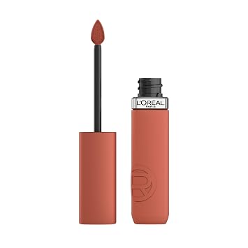 L’Oréal Paris Infallible Matte Resistance - Labial líquido, hasta 16 horas de duración, tono Snooze Your Alarm 115, 0.16 onzas líquidas