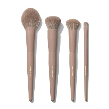 MORPHE Iced Mocha - Juego de 4 cepillos faciales, 4 unidades