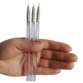Cepillos de silicona para resina UV, sombra de ojos brillante con purpurina