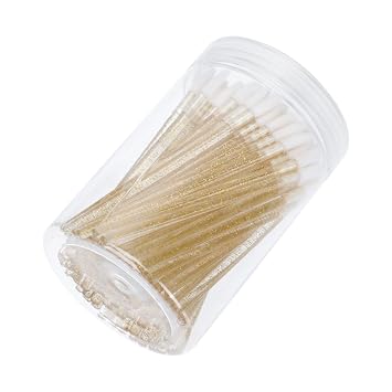 100pcs Disposable Lipstick Applicator Brushes with Soft Flocked Tips Portable Practical Lip Brush for Lipstick Lip Gloss Concealer Makeup Supplies