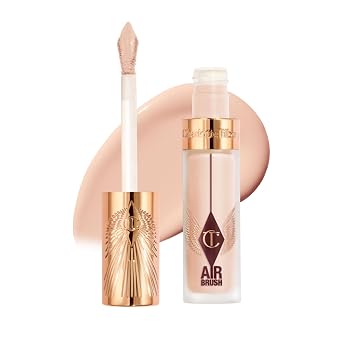 Charlotte Tilbury AIRbrush Corrector de desenfoque impecable – Corrector para ojeras, manchas y más – Hidratante, cobertura completa con un acabado mate natural
