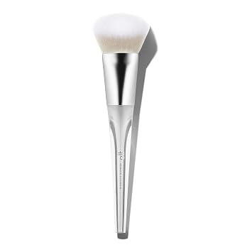 e.l.f. Pincel Aerógrafo de Precisión, Pincel de Maquillaje Angulado para Aplicar Líquidos, Cremas o Polvos, Crea Cobertura Transparente o Completa, Vegano y Libre de Crueldad