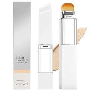 Base de maquillaje coreana blanca que cambia de color