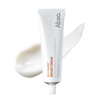 Abso - Crema reparadora de bandas biológicas, barrera cutánea diaria y posterior al tratamiento con azufre MSM, hidratación calmante para alivio del enrojecimiento y la sequedad, cuidado coreano de la