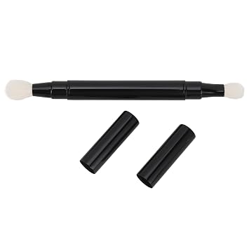 Generic Cepillo de sombra de ojos, cepillo retráctil de doble extremo para sombra de ojos con suave piel agradable para viajes