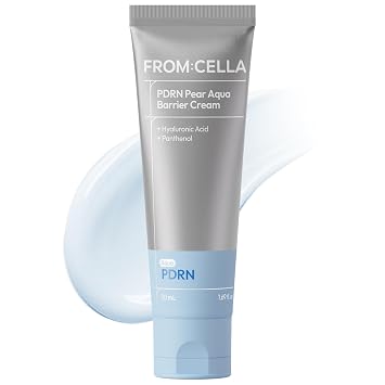 FROMCELLA PDRN - Crema hidratante facial coreana con ceramida, centella y ácido hialurónico, crema diaria hidratante para pieles sensibles secas, vegana, 1.69 onzas líquidas