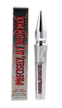 Benefit Precisely My Brow Wax - Cera escultora para cejas de pigmento completo #3, marrón claro cálido, 0.17 onzas