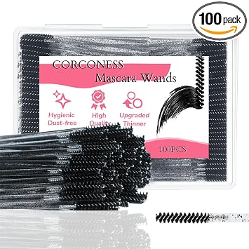 100 mini bobinas para extensión de pestañas - Brocha de