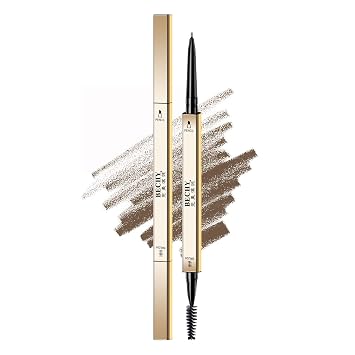 Lápiz para cejas, lápiz de cejas impermeable de larga duración microblading marrón ceniza, maquillaje natural para cejas ultra delgado lápiz de cejas definitorio