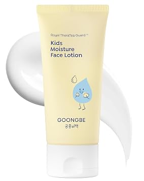 GOONGBE Kids Face Lotion, Korean Cica & Allantoin for Sensitive Skin, 2.7oz