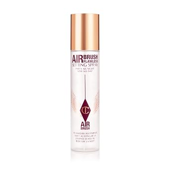 Charlotte Tilbury Airbrush Flawless Setting Spray - Ultra-Fine Hydrating Mist to Prime & Set Makeup Up to 16Hr – Soothes and Blurs Skin, Waterproof, Wedding Makeup