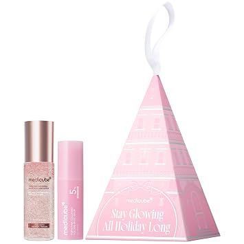 medicube PDRN Glow Duo - Juego de regalo de adornos navideños