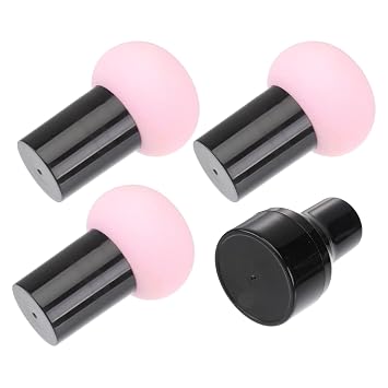 Makeup Sponge with Handle Mushroom Head 3 Pcs for Foundation
