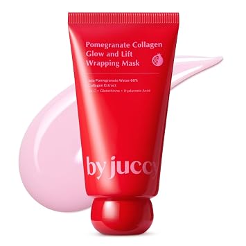 Mascarilla de envoltura de granada de colágeno para piel de vidrio