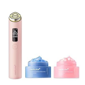medicube Set dual de hidratación y reafirmación, Booster Pro X2 y Capsule Cream Duo
