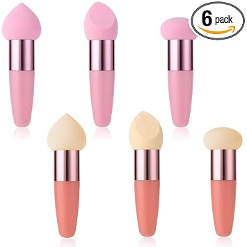 Sibba Aplicador cosmético de mezcla cosmética de 6 PCS del sostenedor de la