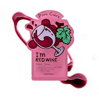 TONYMOLY Mascarillas faciales con texto en inglés "I'm Face Sheet Masks" - Hidratante y calmante para el cuidado de la piel