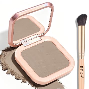 KYDA Paleta de contorno para esculpir la cara, polvo prensado de contorno mate suave, ultra fino, ligero, fácil de mezclar, maquillaje de contorno horneado multiusos, TAUPE