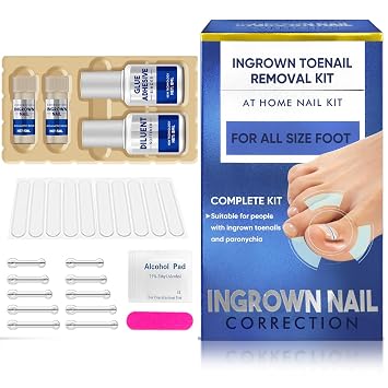 Tratamiento de uñas encarnadas, 10 paquetes de kit corrector de aleación de