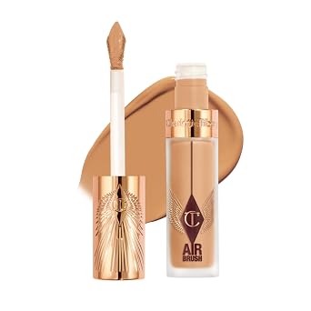 Charlotte Tilbury AIRbrush Corrector de desenfoque impecable – Corrector para ojeras, manchas y más – Hidratante, cobertura completa con un acabado mate natural
