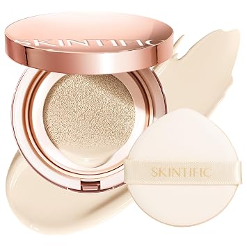 SKINTIFIC Full Coverage Cushion Foundation #01W WarmVanilla